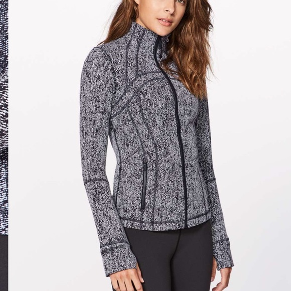 Rare Lululemon define Luon Jacket Twill Black White zip up - Picture 3 of 9